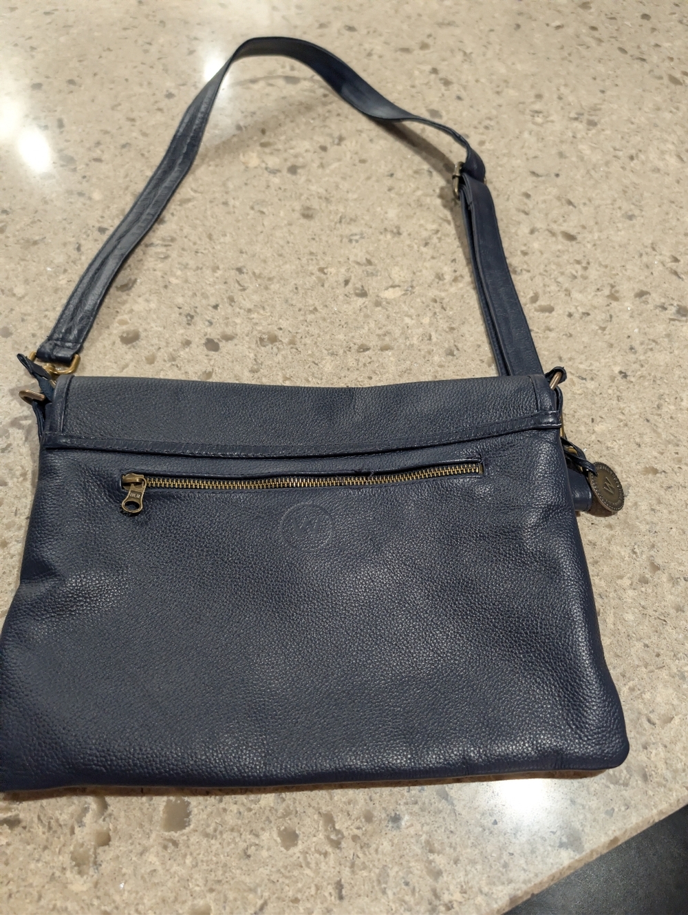 The Wanderers Traveler Co Marseille Crossbody Clutch - Navy - Picture 5 of 12